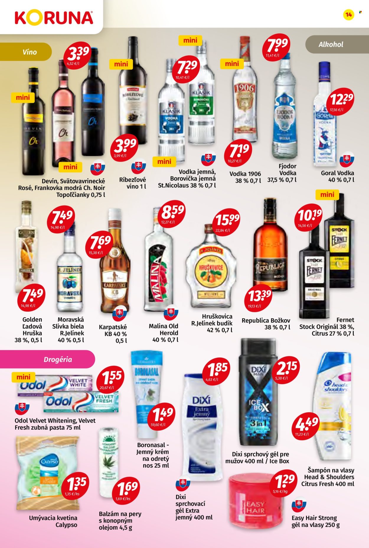 Leták Potraviny KORUNA - 10.1.2025 - 22.1.2025. Strana 14