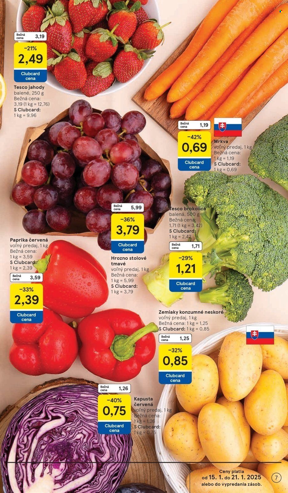 Leták TESCO - 15.1.2025 - 21.1.2025. Strana 7