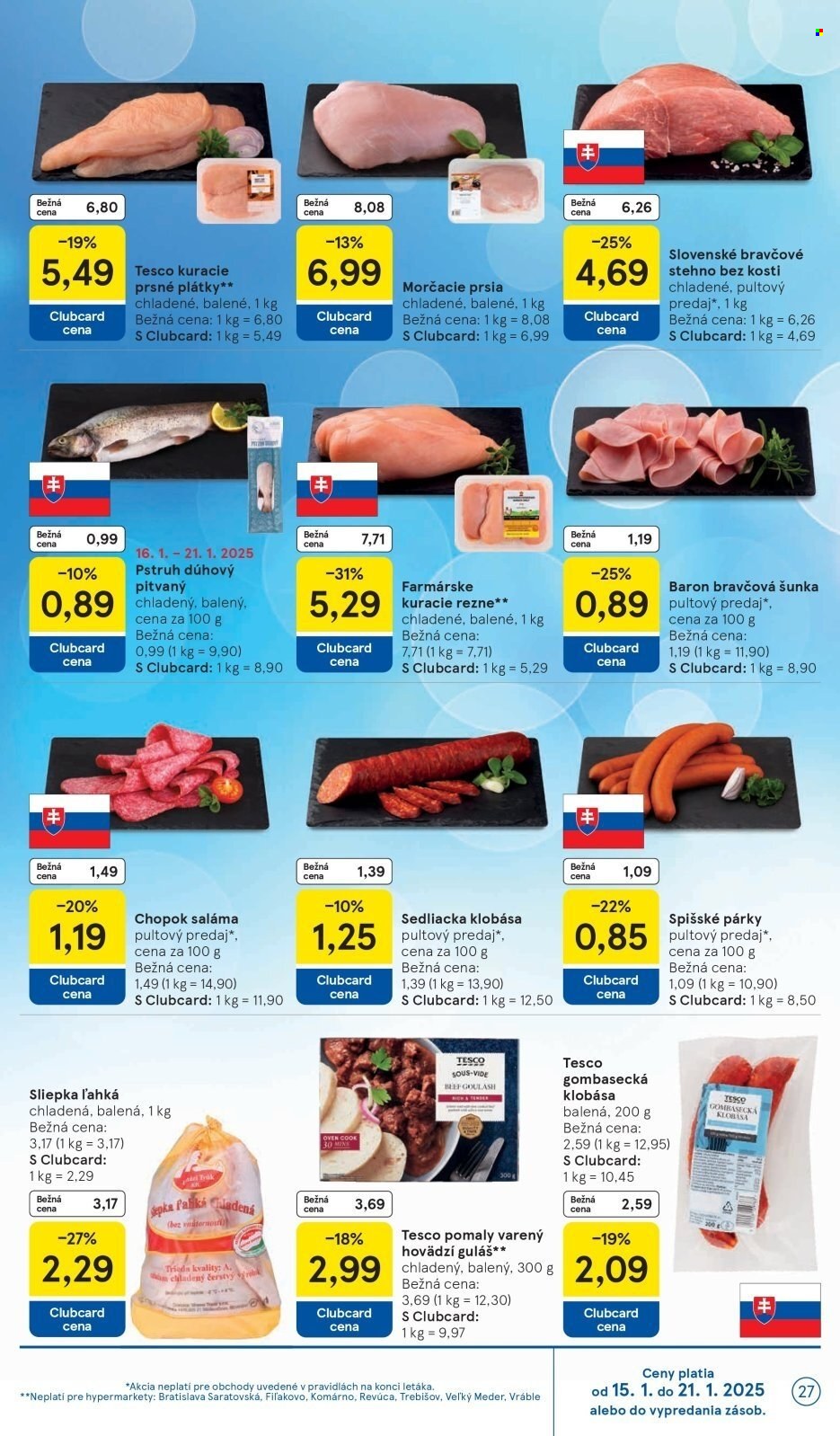 Leták TESCO - 15.1.2025 - 21.1.2025. Strana 27