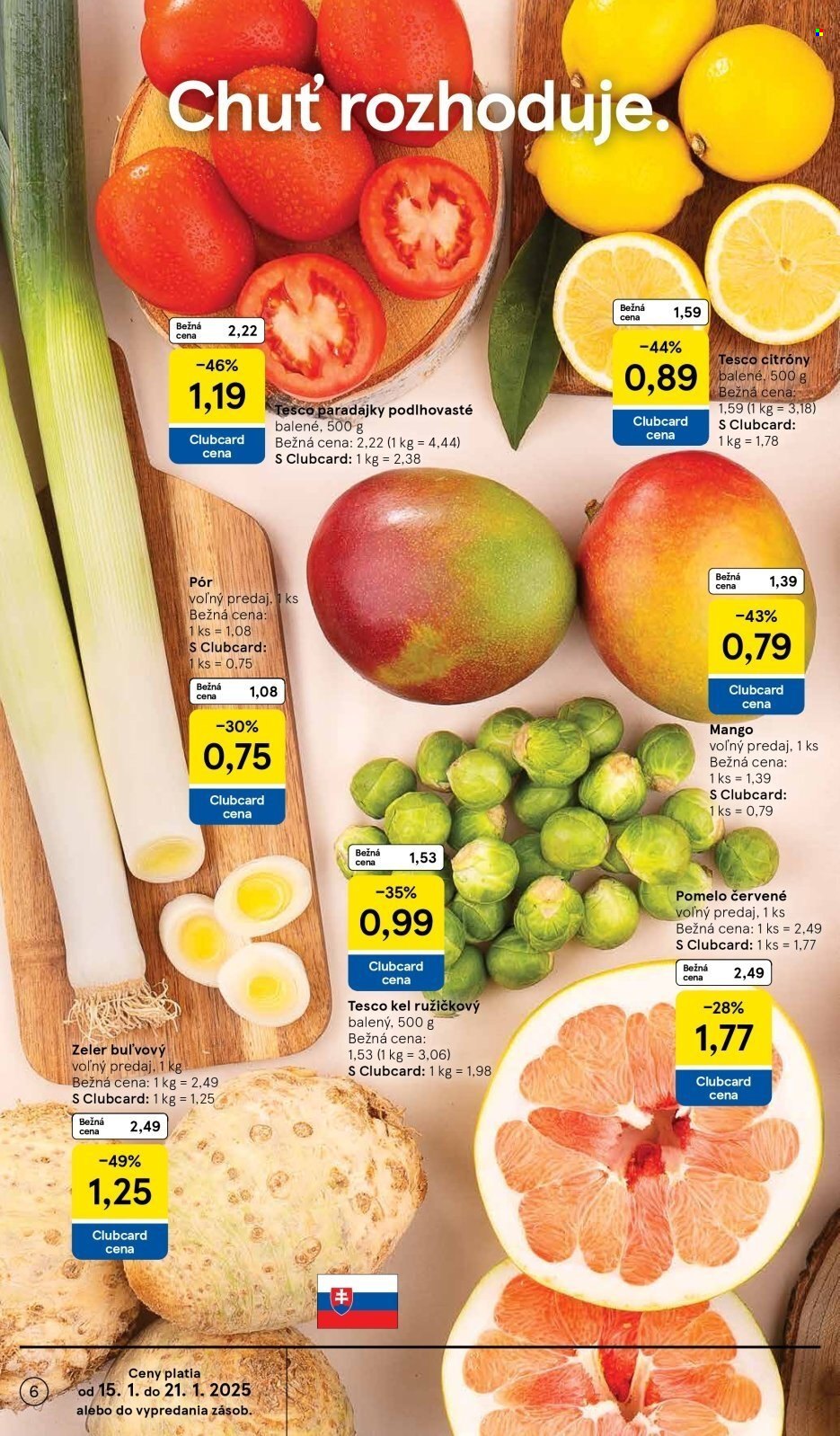 Leták TESCO supermarket - 15.1.2025 - 21.1.2025. Strana 6