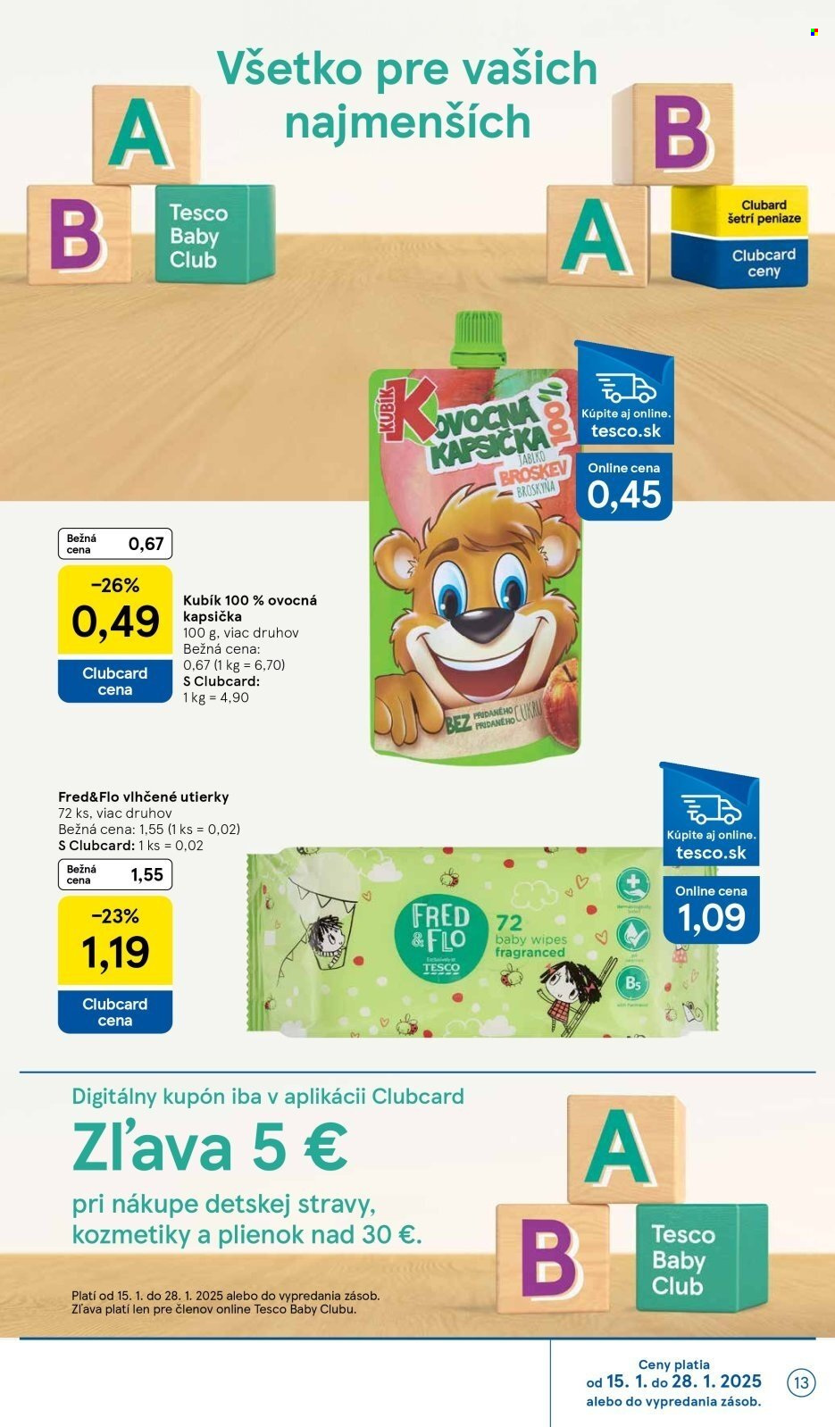 Leták TESCO supermarket - 15.1.2025 - 21.1.2025. Strana 13
