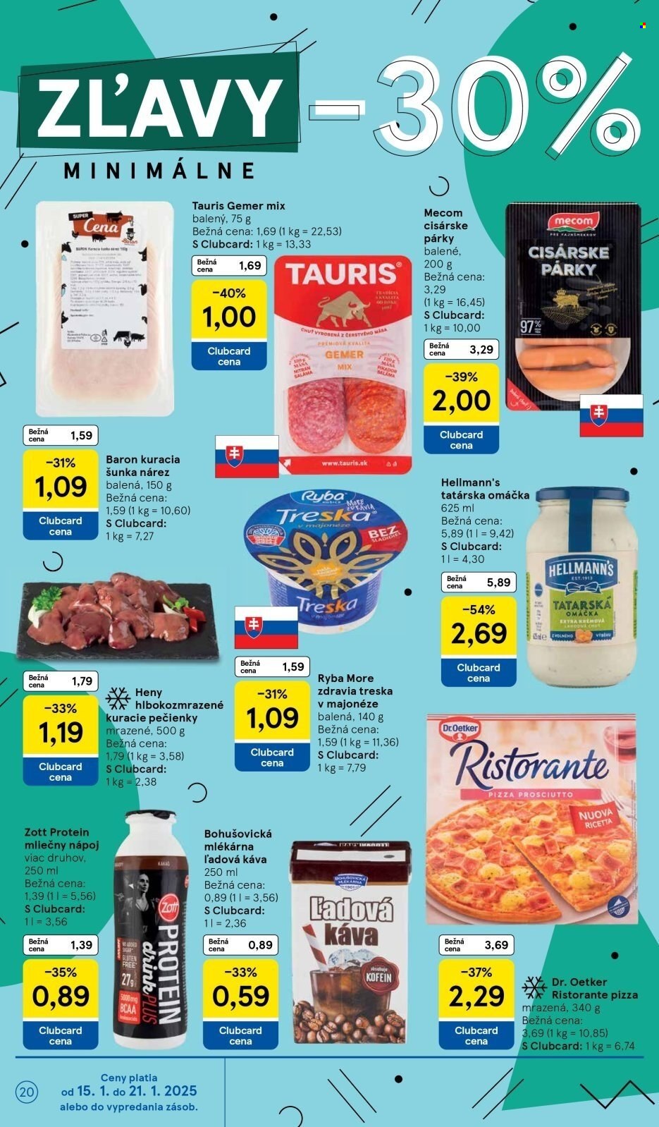 Leták TESCO supermarket - 15.1.2025 - 21.1.2025. Strana 20