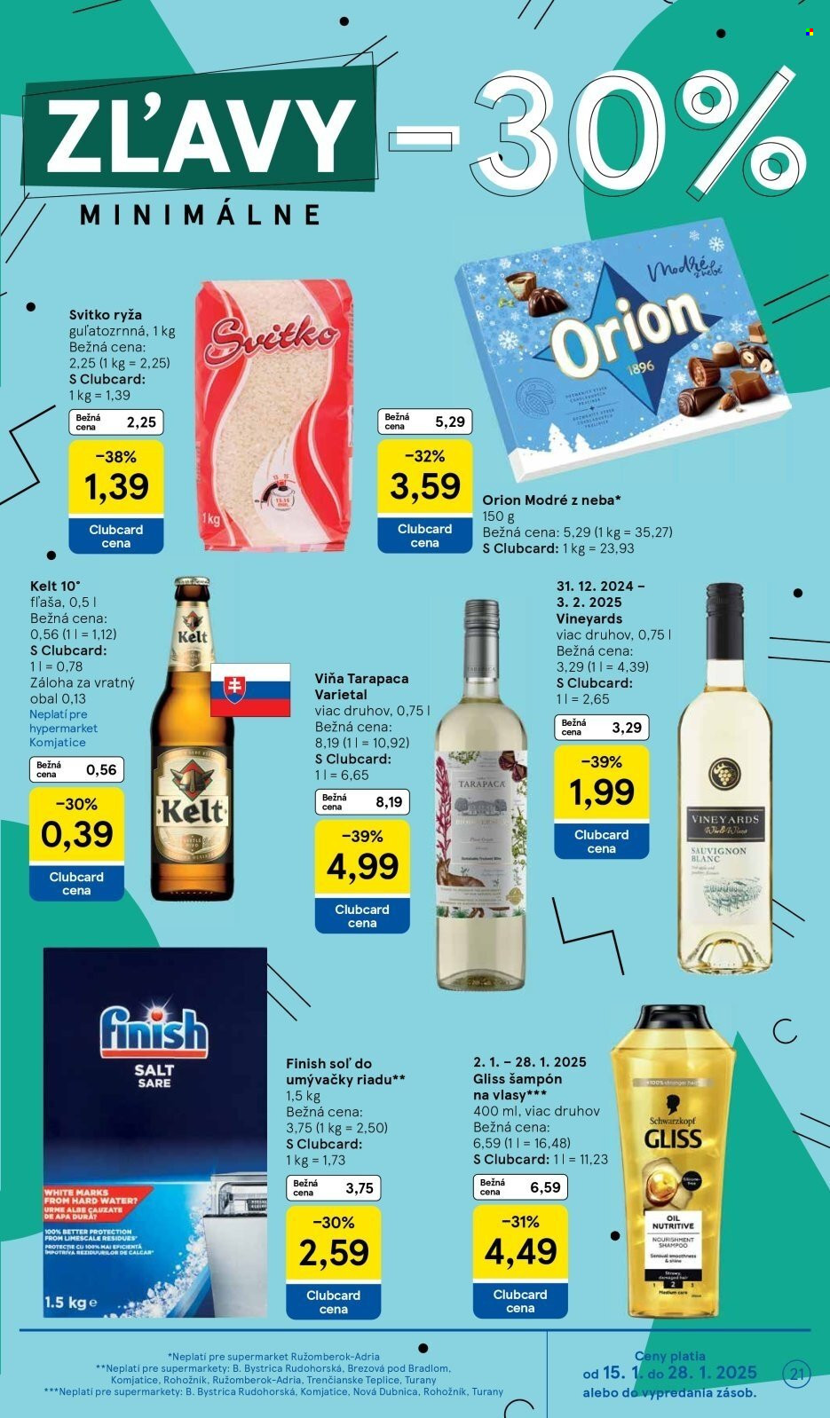 Leták TESCO supermarket - 15.1.2025 - 21.1.2025. Strana 21