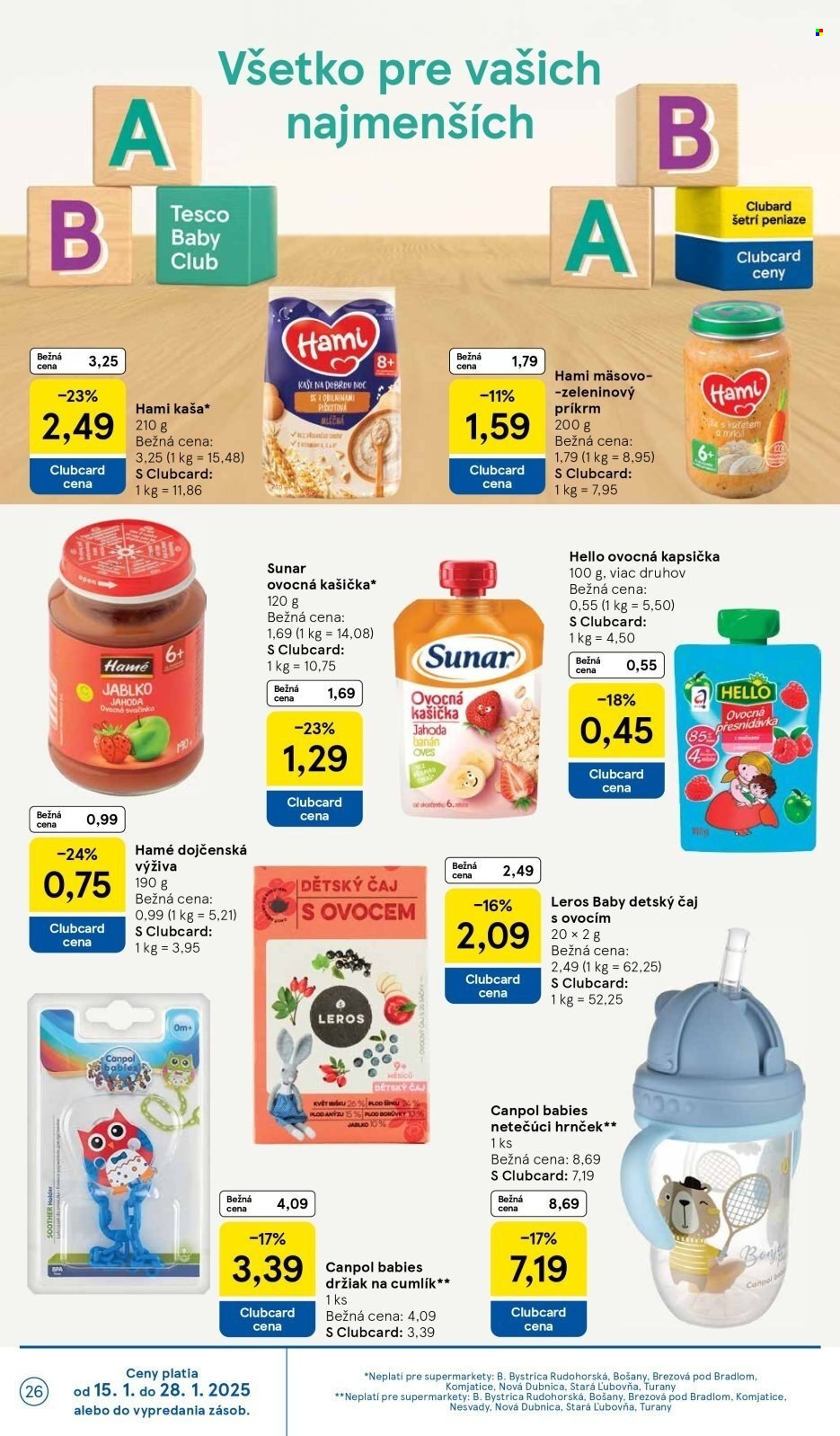 Leták TESCO supermarket - 15.1.2025 - 21.1.2025. Strana 26