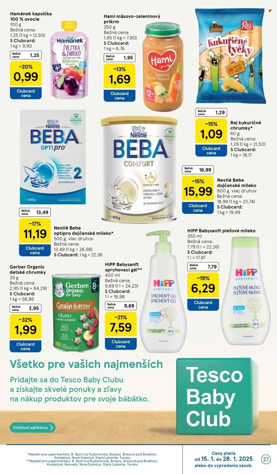 Leták TESCO supermarket - 15.1.2025 - 21.1.2025. Strana 27