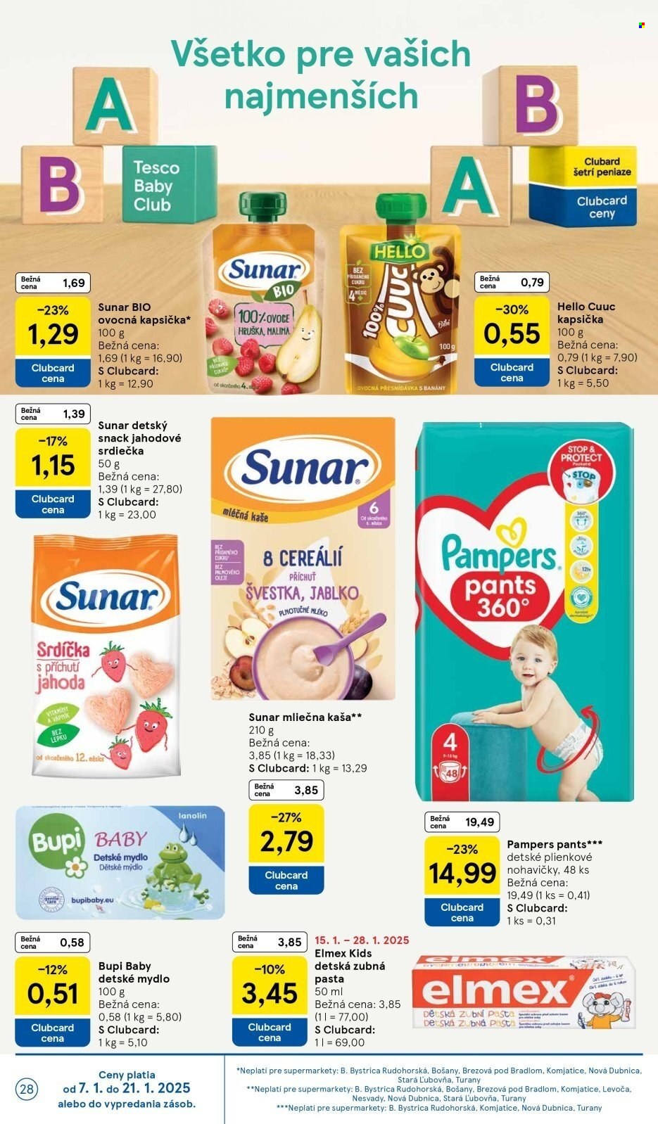 Leták TESCO supermarket - 15.1.2025 - 21.1.2025. Strana 28