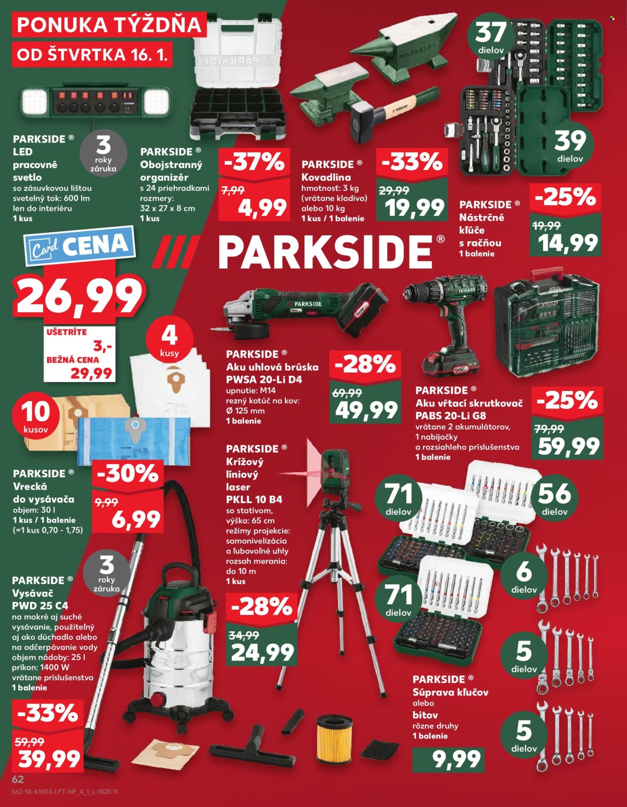 Leták Kaufland - 16.1.2025 - 22.1.2025. Strana 62
