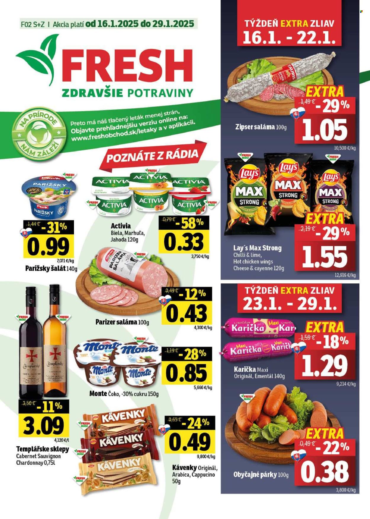 Leták FRESH - 16.1.2025 - 29.1.2025. Strana 1
