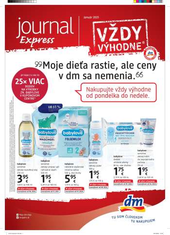 Leták dm drogerie - 1.1.2025 - 31.1.2025.