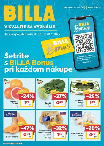 Leták Billa - 15.1.2025 - 28.1.2025.