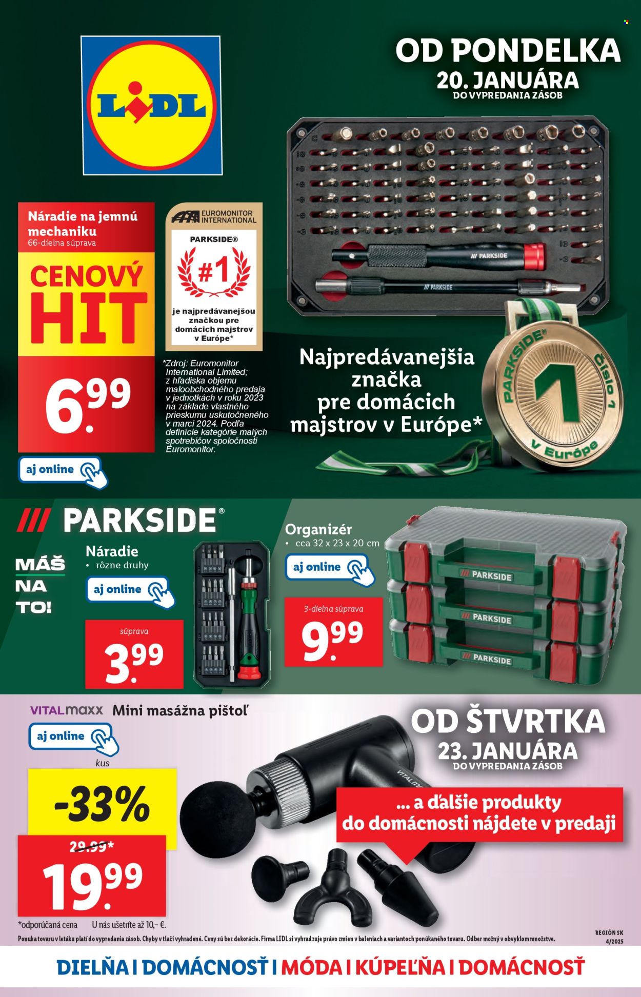 Leták Lidl. Strana 1