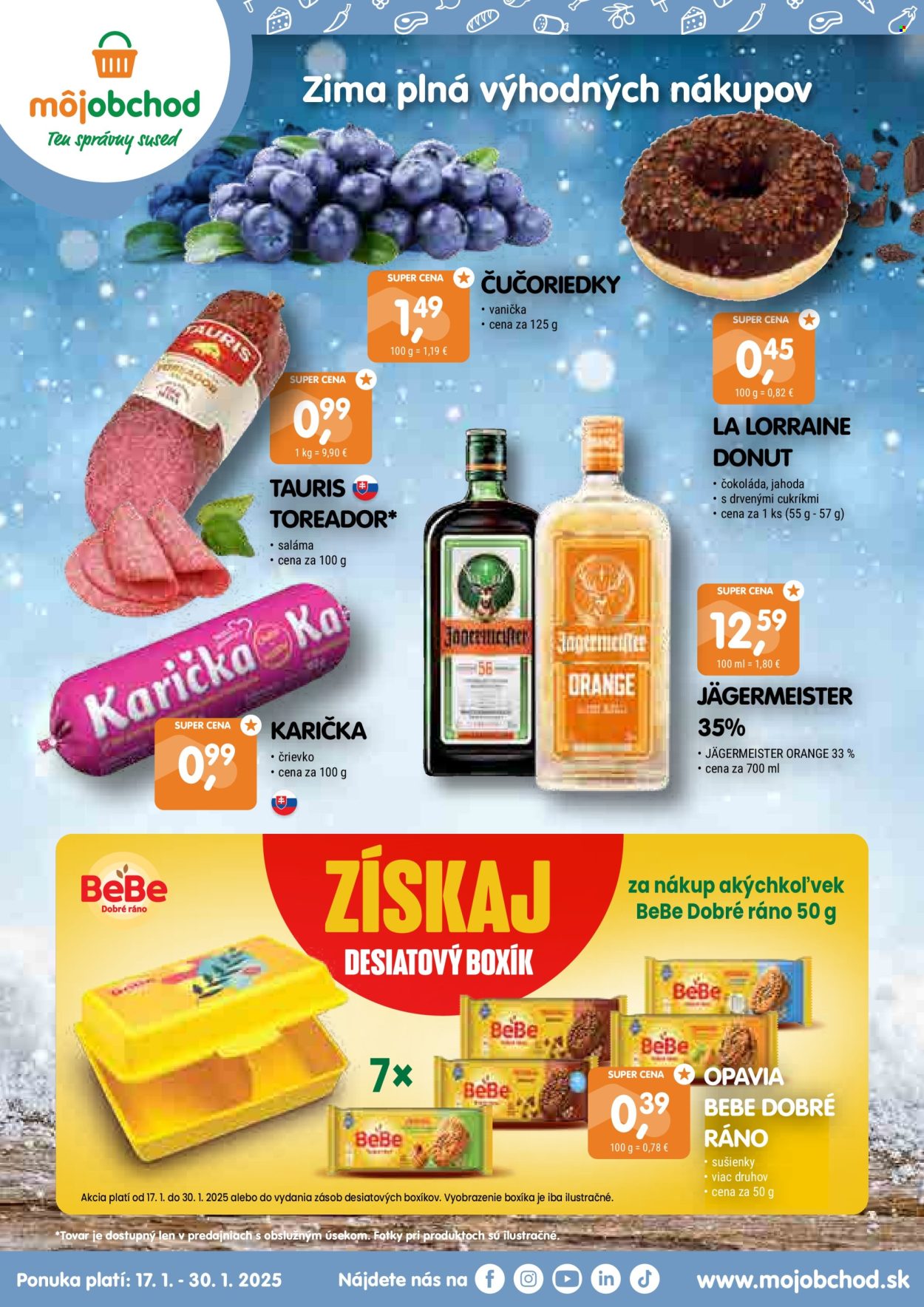 Leták Môj obchod - 17.1.2025 - 30.1.2025. Strana 1