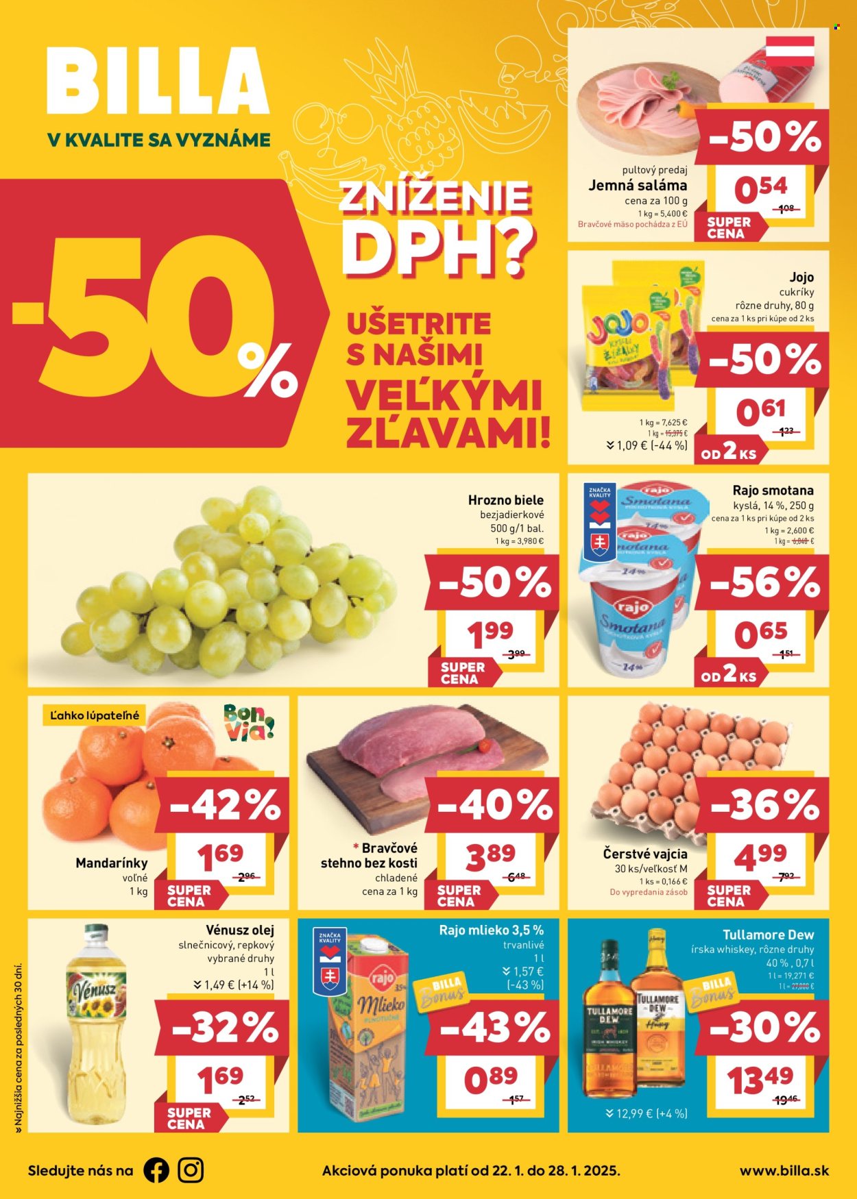 Leták Billa - 22.1.2025 - 28.1.2025. Strana 1
