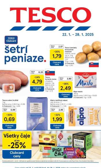 Leták TESCO - 22.1.2025 - 28.1.2025.