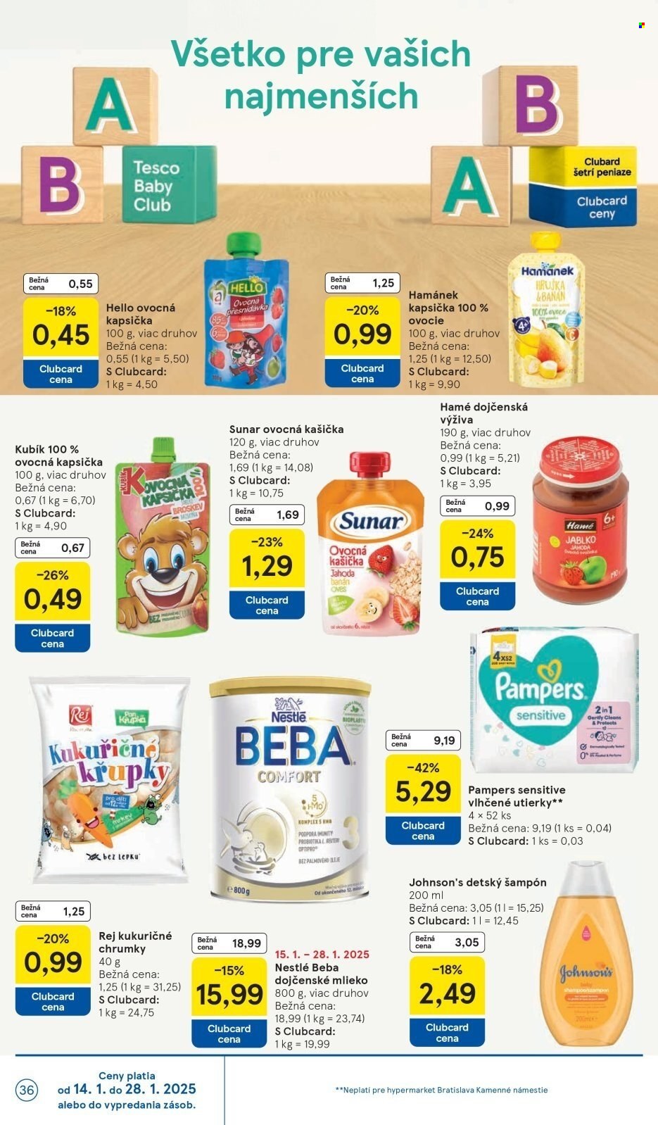 Leták TESCO - 22.1.2025 - 28.1.2025. Strana 36
