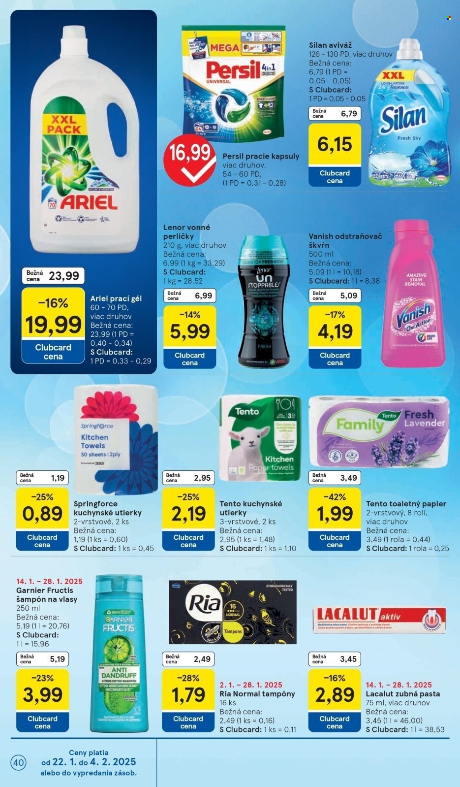 Leták TESCO - 22.1.2025 - 28.1.2025. Strana 40
