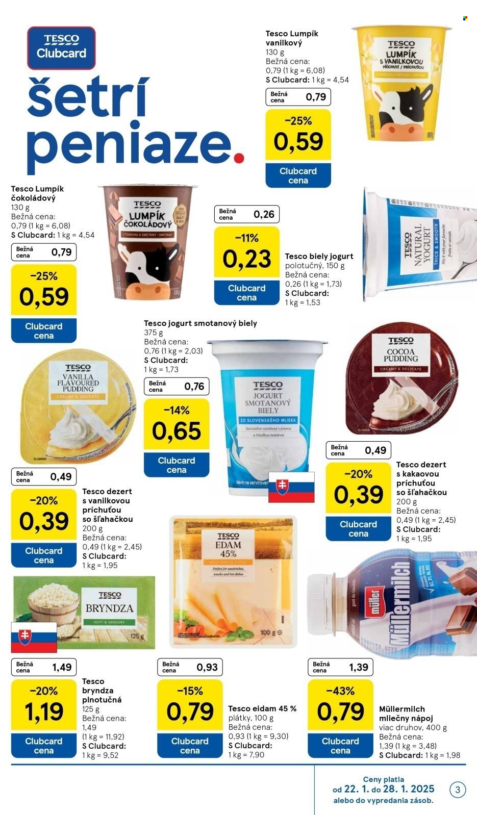 Leták TESCO supermarket - 22.1.2025 - 28.1.2025. Strana 3