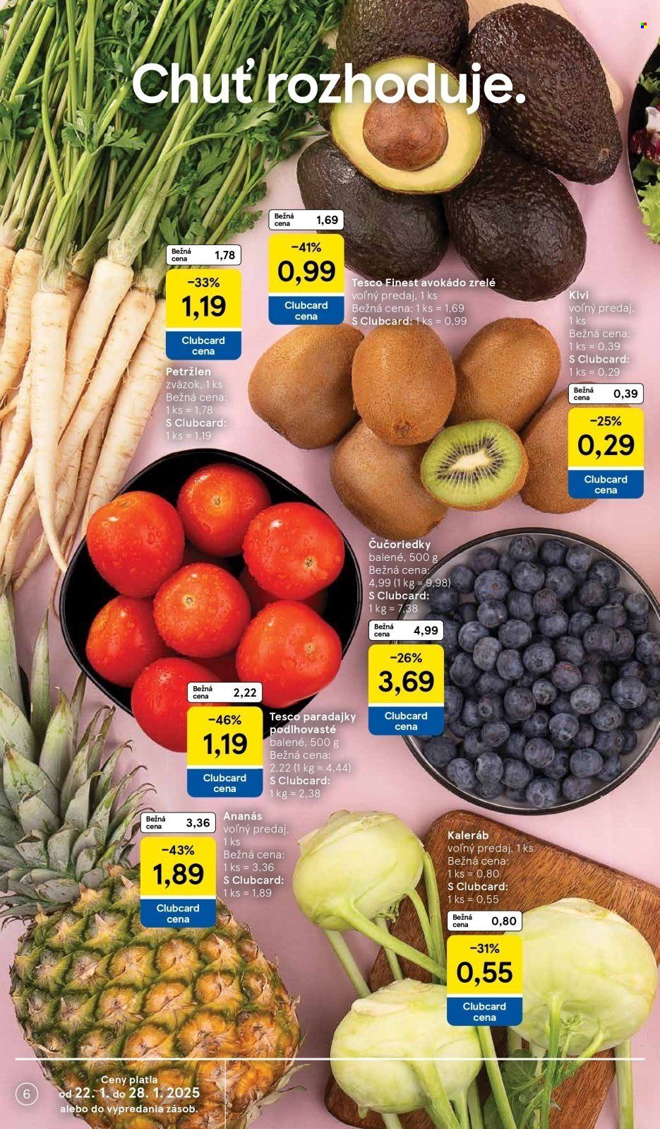 Leták TESCO supermarket - 22.1.2025 - 28.1.2025. Strana 6