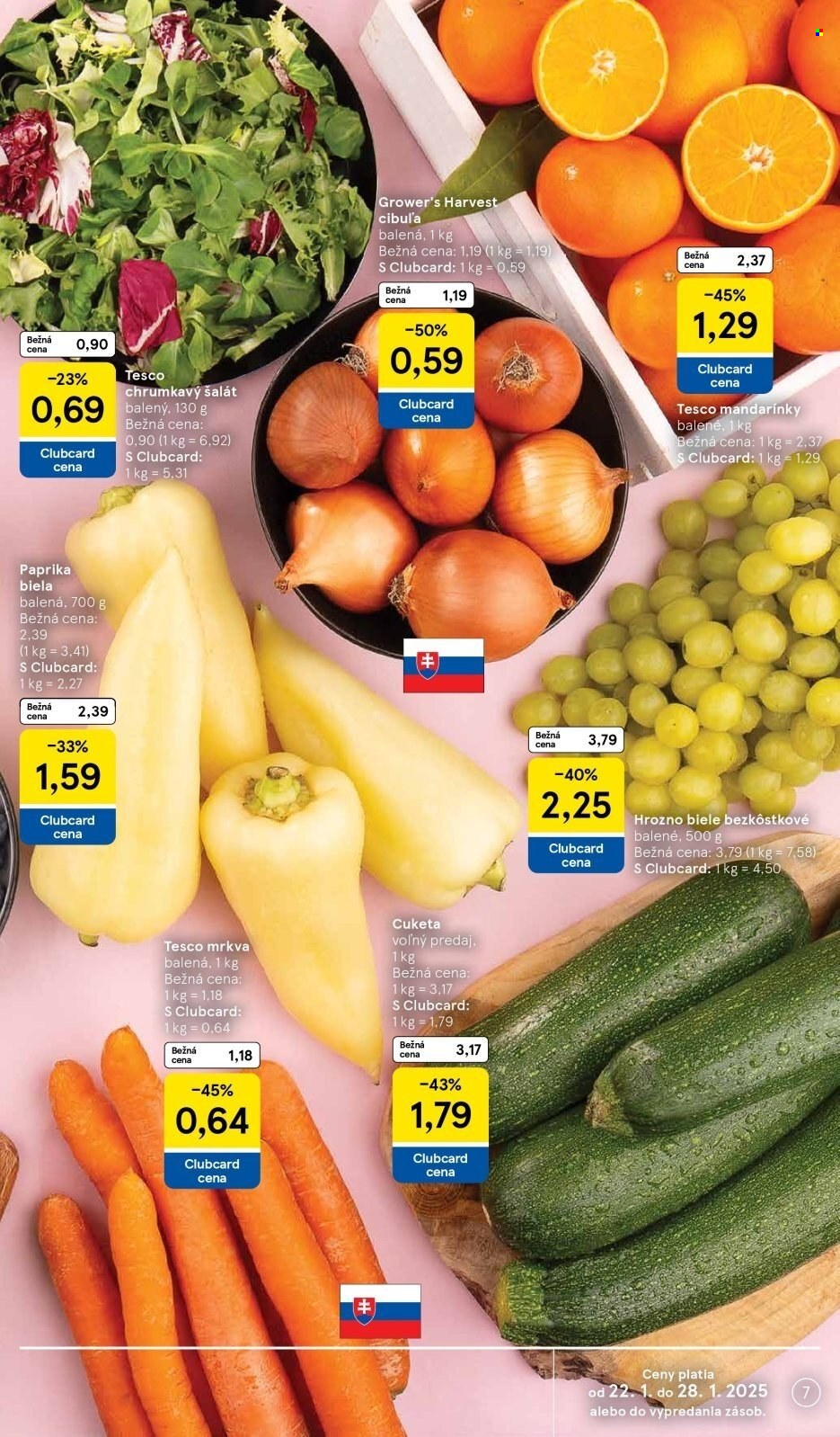 Leták TESCO supermarket - 22.1.2025 - 28.1.2025. Strana 7