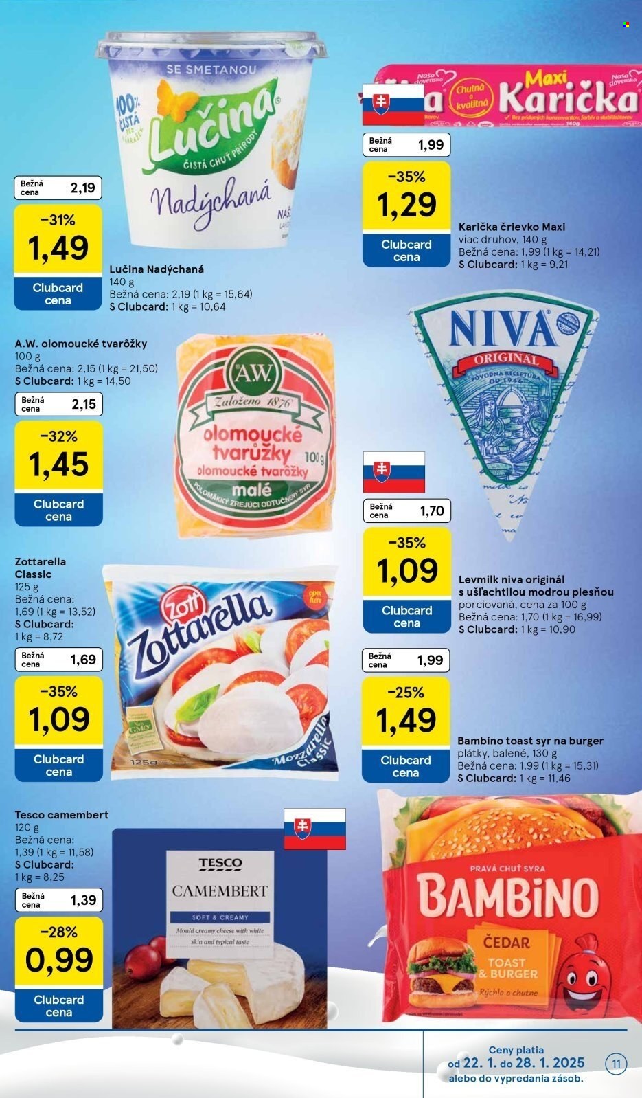 Leták TESCO supermarket - 22.1.2025 - 28.1.2025. Strana 11