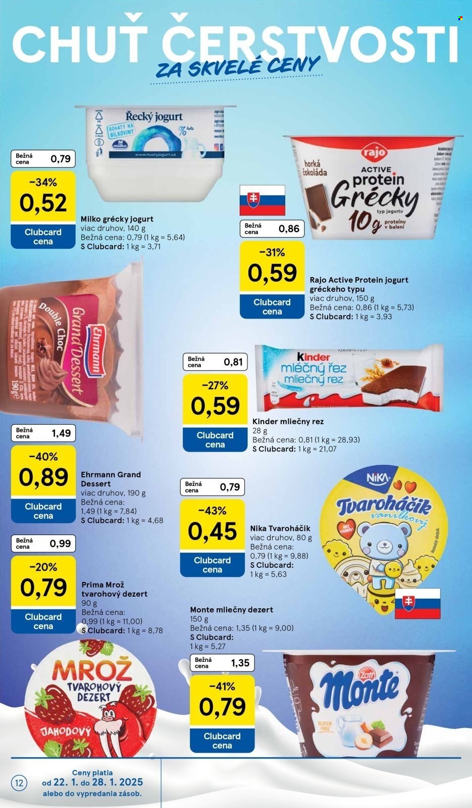 Leták TESCO supermarket - 22.1.2025 - 28.1.2025. Strana 12