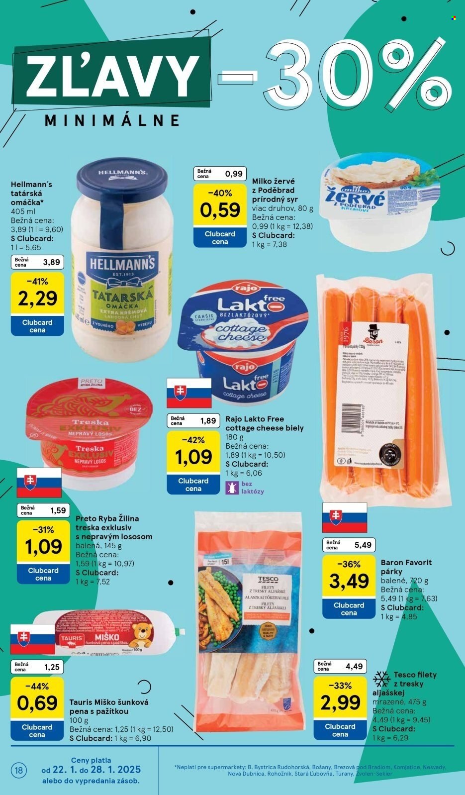 Leták TESCO supermarket - 22.1.2025 - 28.1.2025. Strana 18