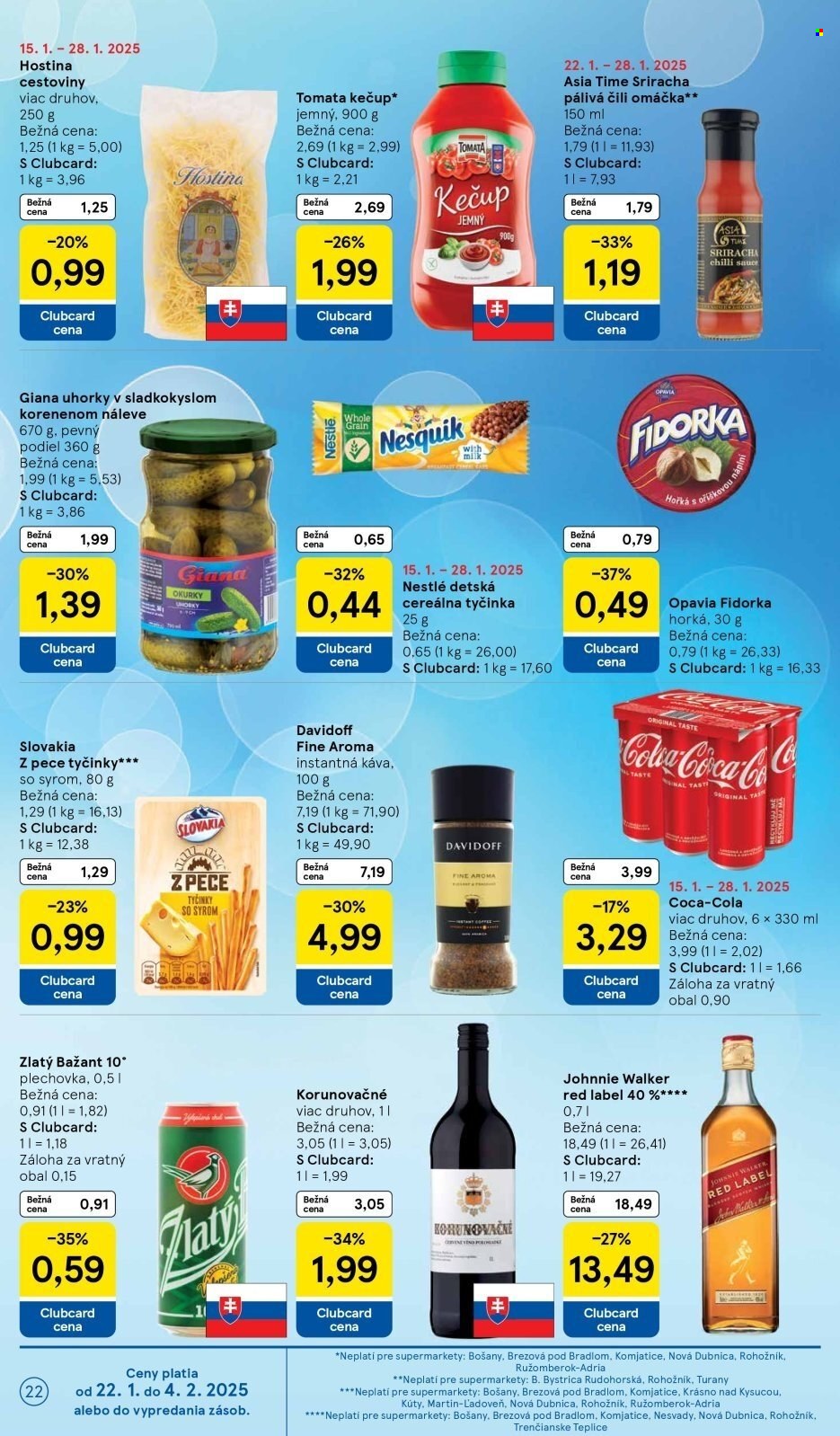 Leták TESCO supermarket - 22.1.2025 - 28.1.2025. Strana 22