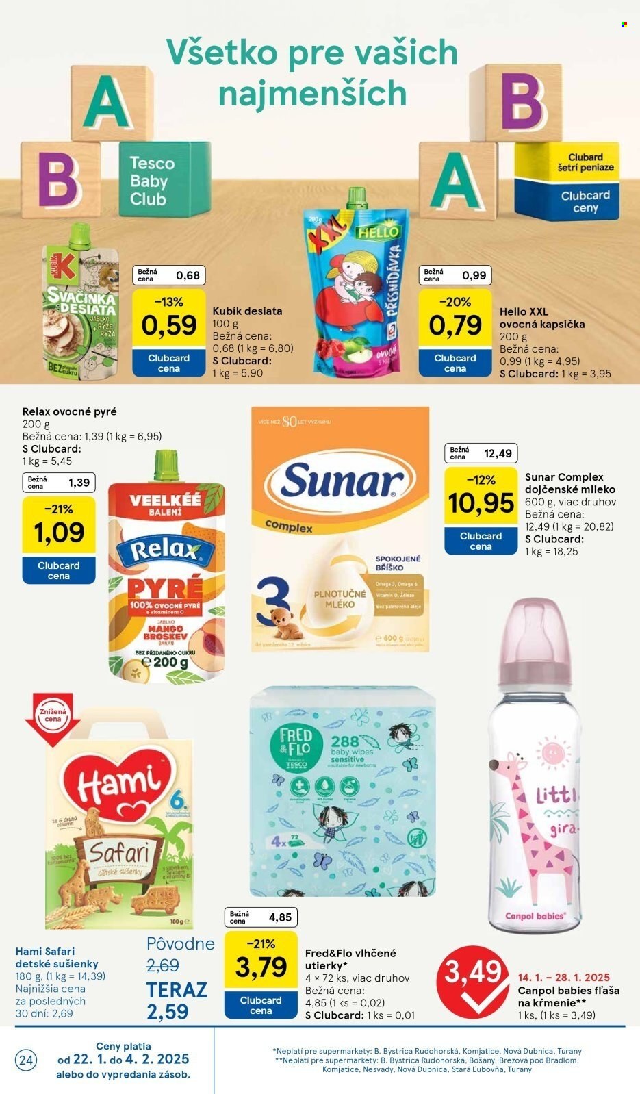 Leták TESCO supermarket - 22.1.2025 - 28.1.2025. Strana 24