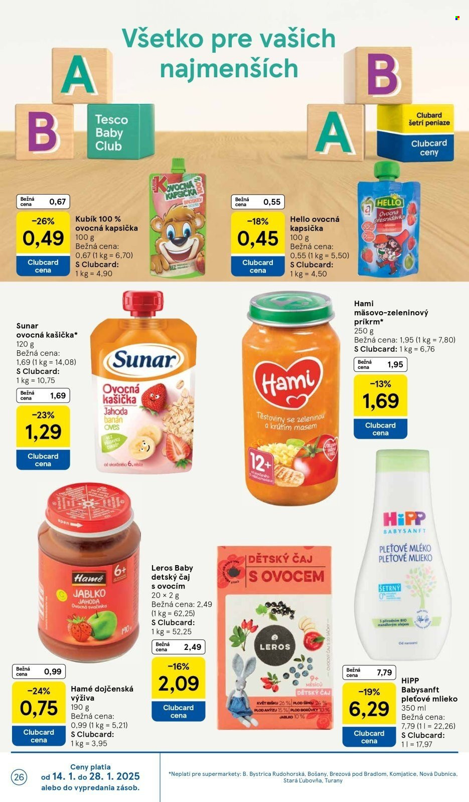 Leták TESCO supermarket - 22.1.2025 - 28.1.2025. Strana 26