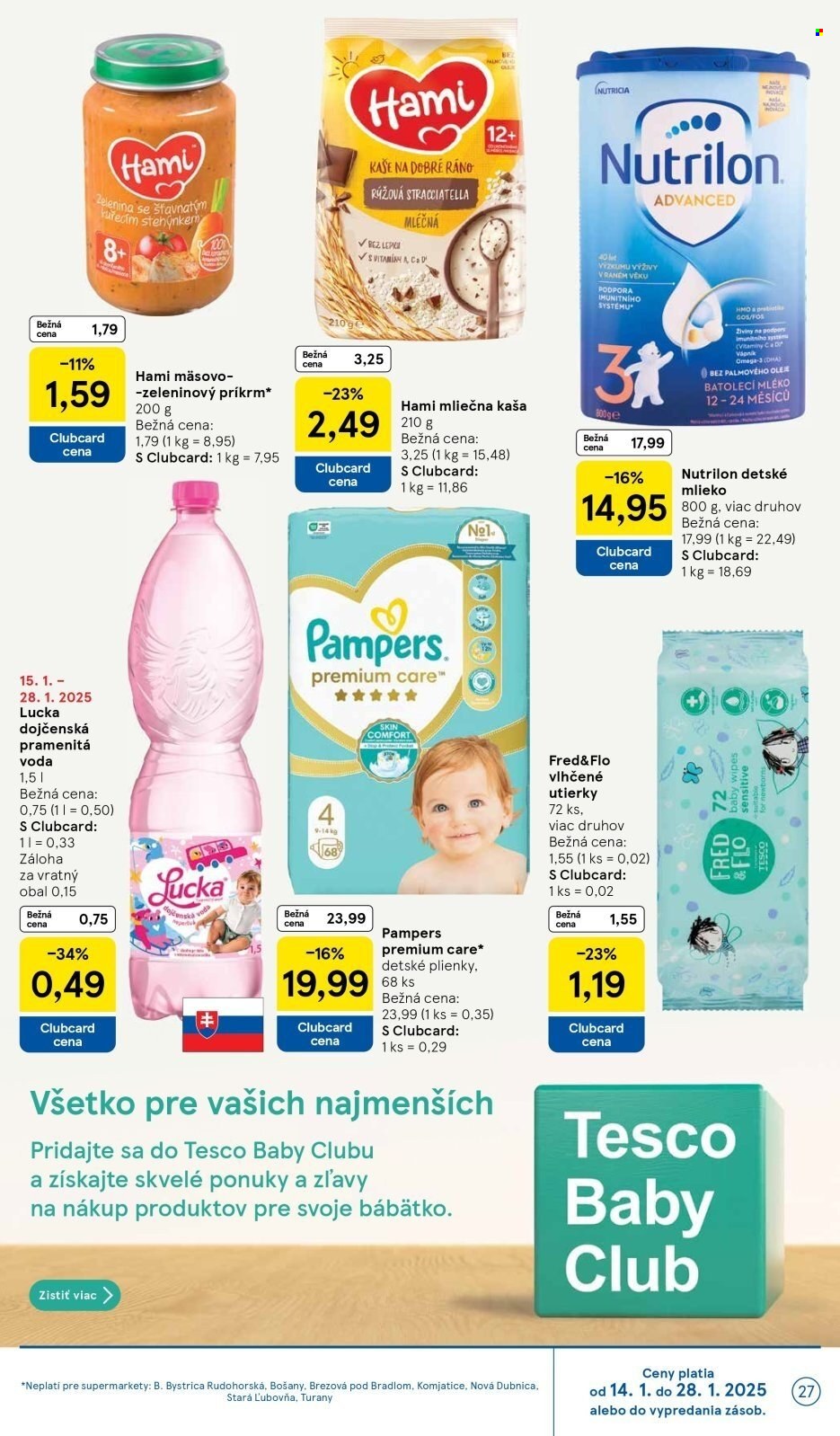 Leták TESCO supermarket - 22.1.2025 - 28.1.2025. Strana 27