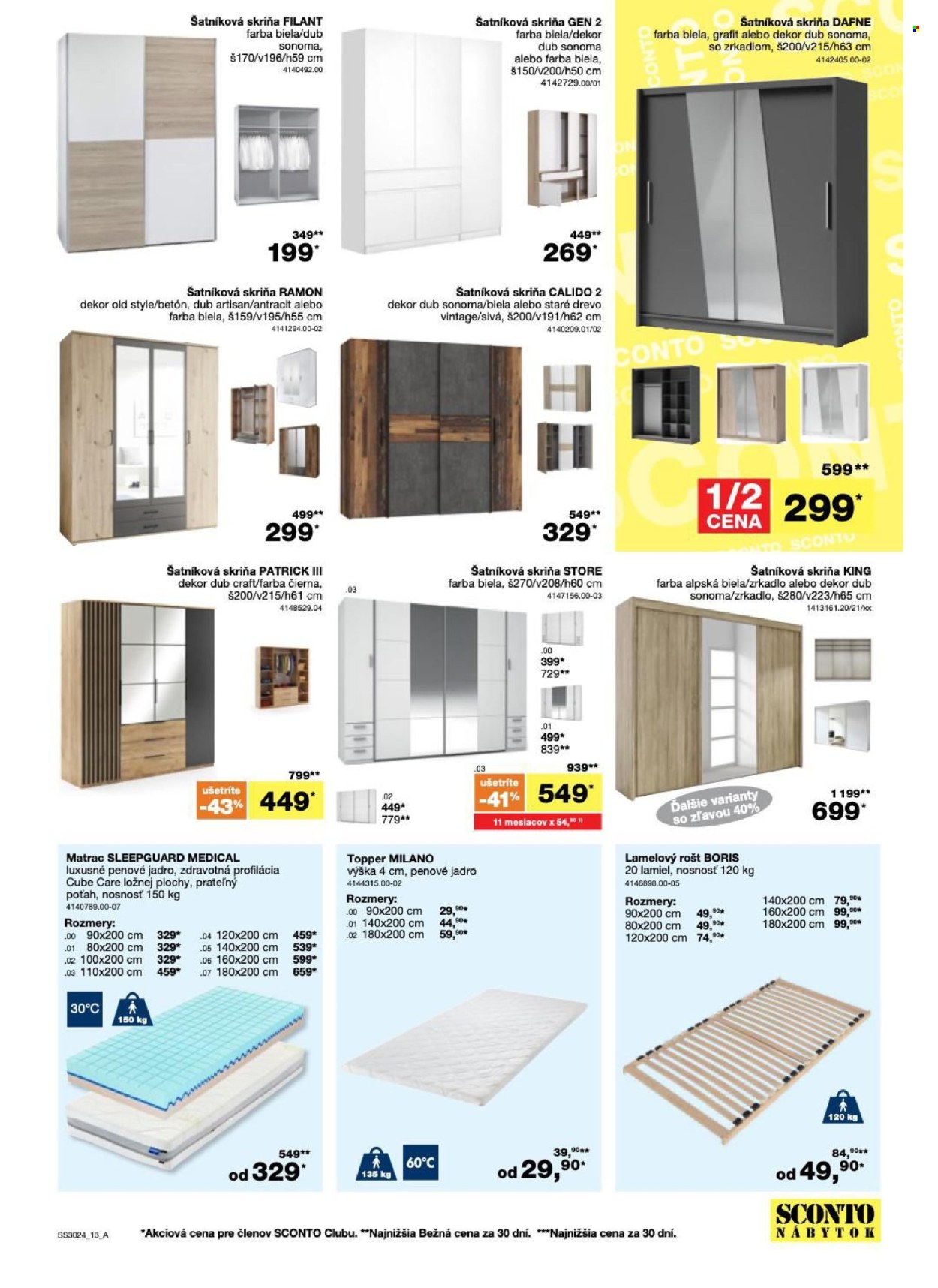 Leták Sconto nábytok - 22.1.2025 - 11.2.2025. Strana 13