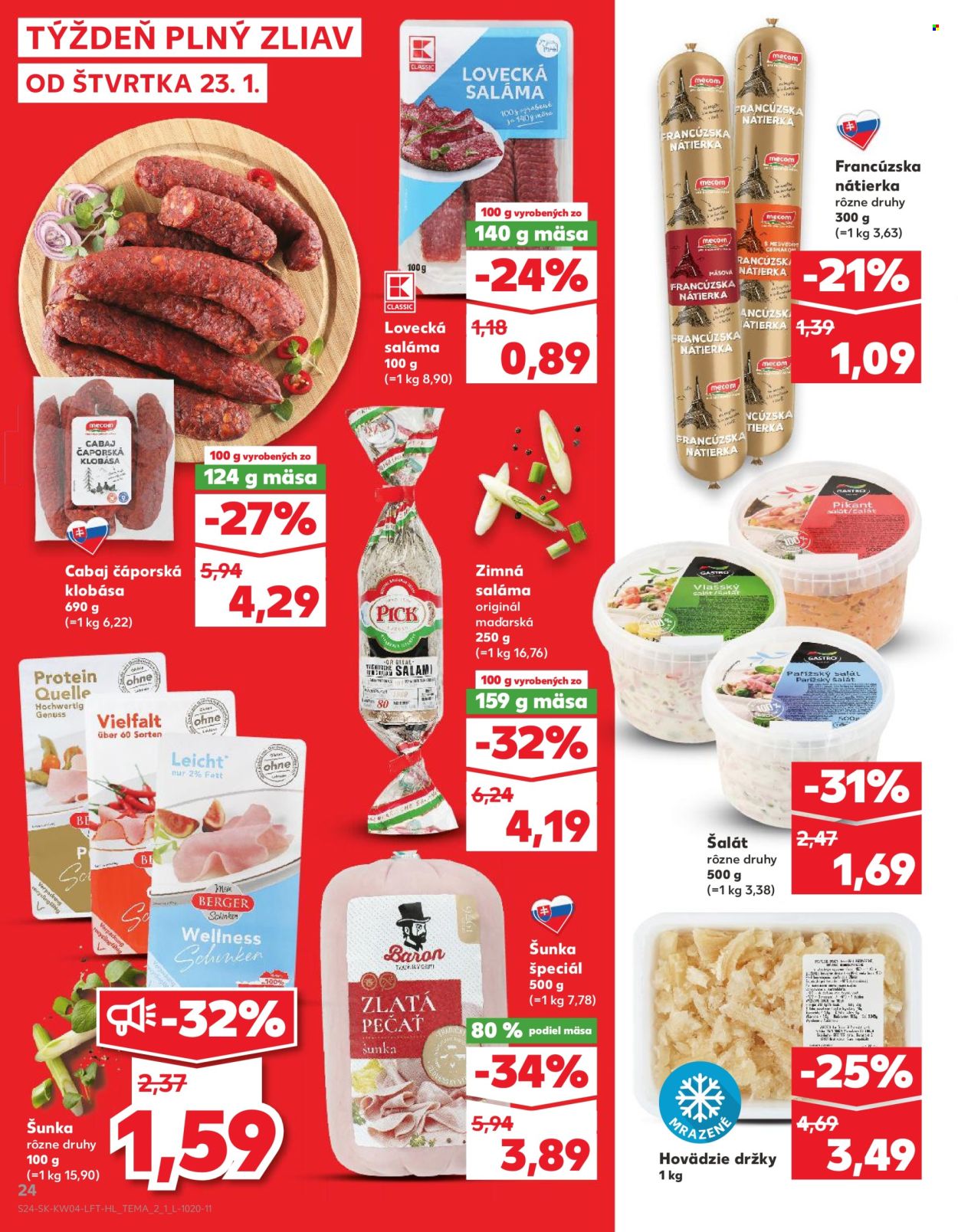 Leták Kaufland - 23.1.2025 - 29.1.2025. Strana 24