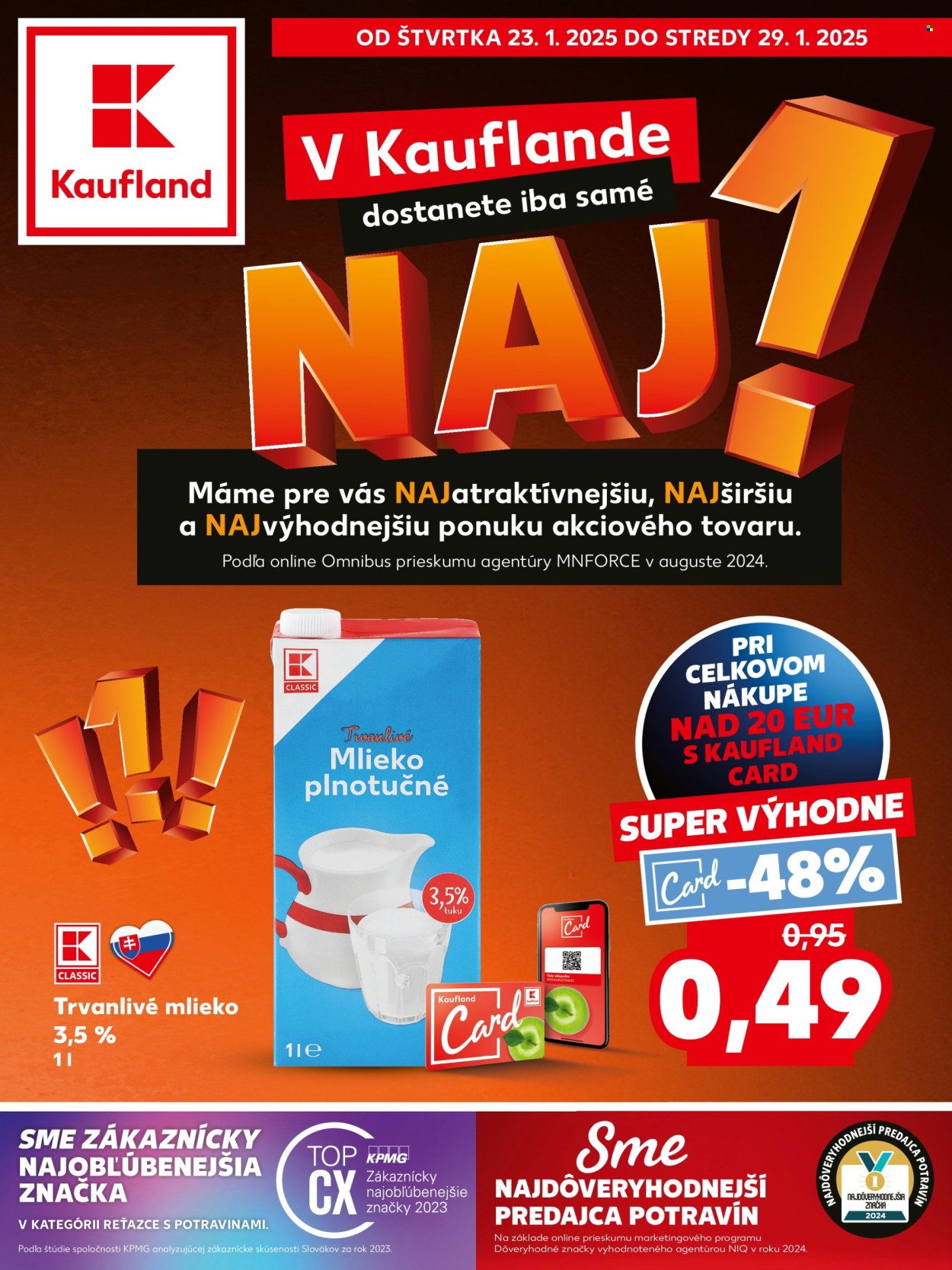 Leták Kaufland - 23.1.2025 - 29.1.2025. Strana 1