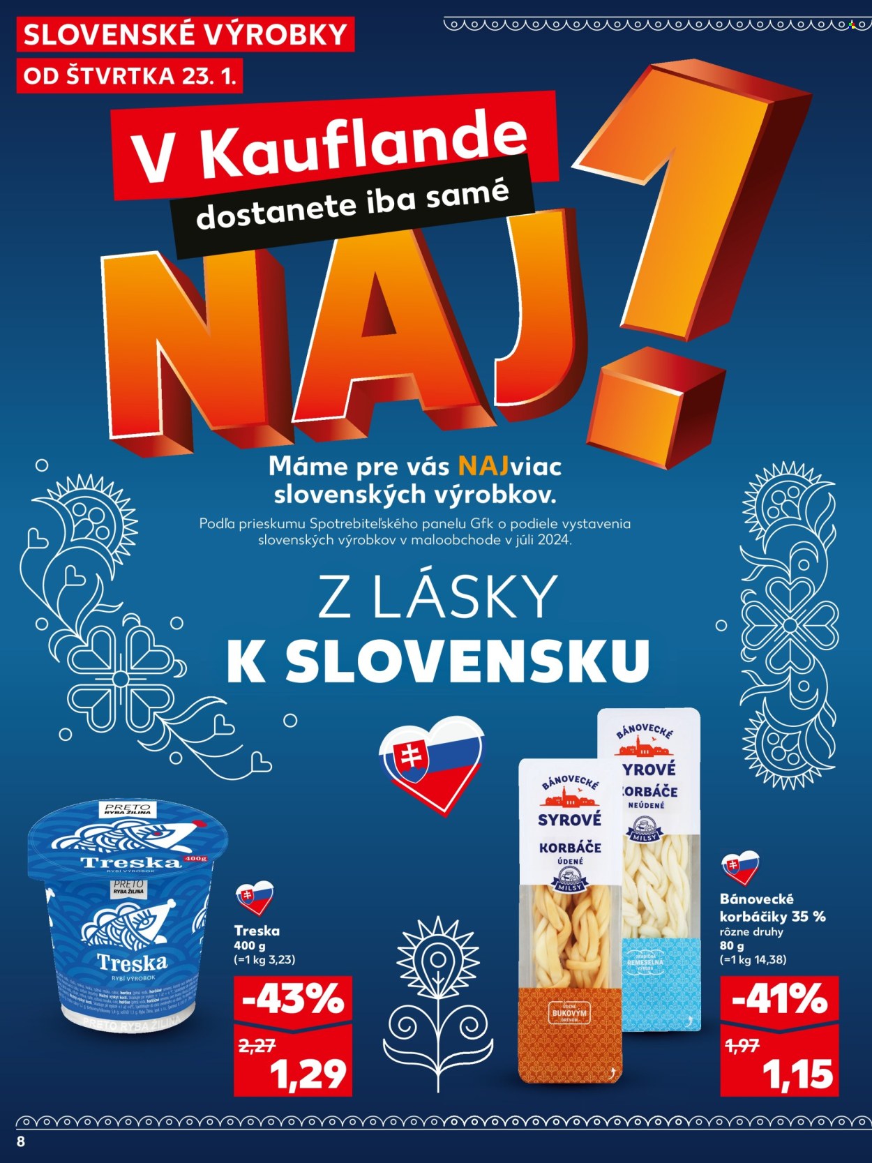 Leták Kaufland - 23.1.2025 - 29.1.2025. Strana 8