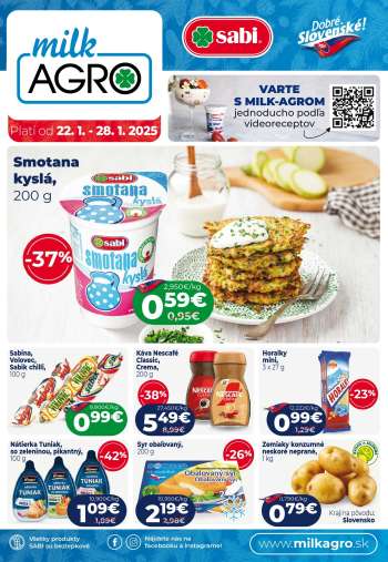 Leták Milk AGRO - 22.1.2025 - 28.1.2025.