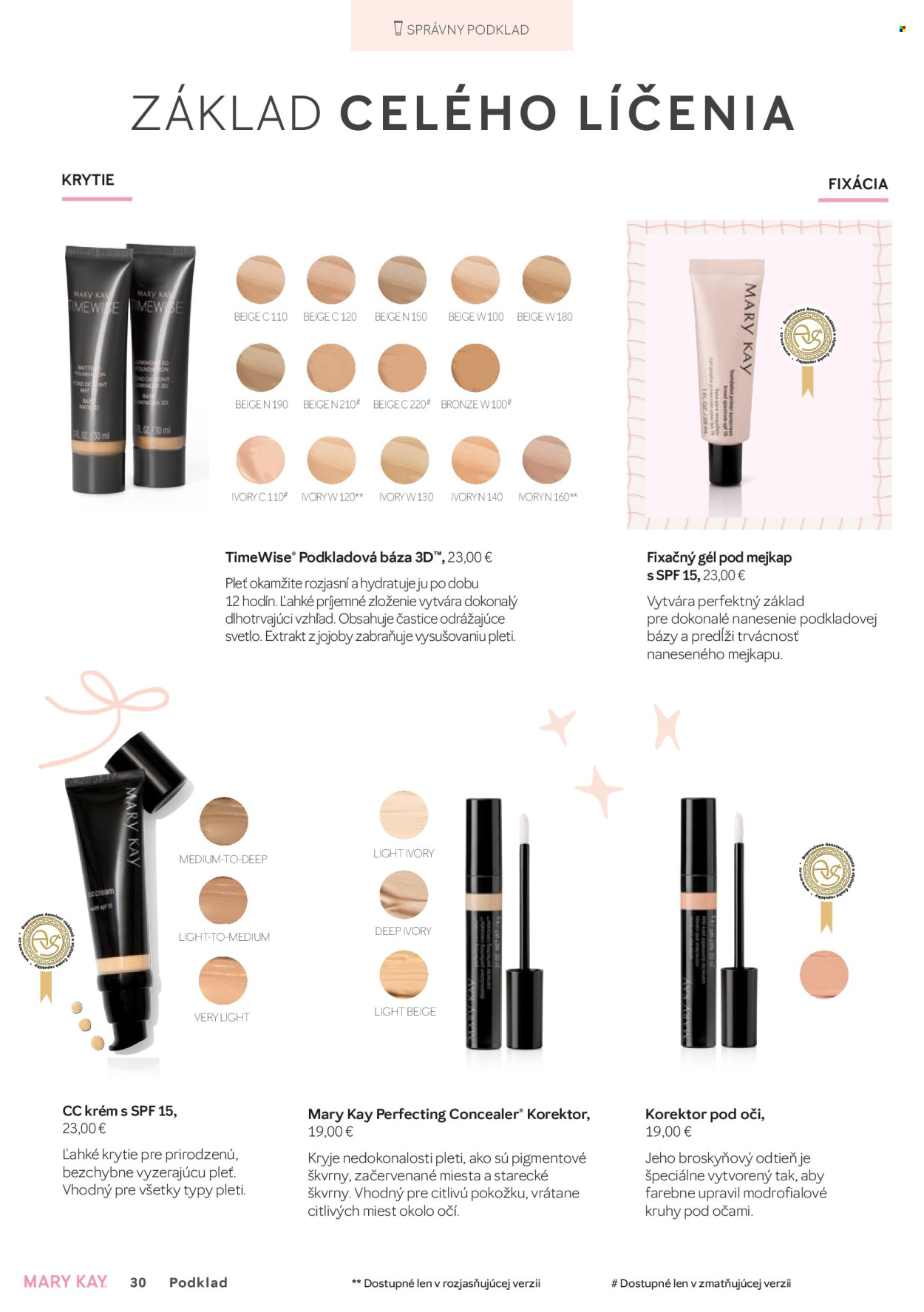 Leták Mary Kay. Strana 30