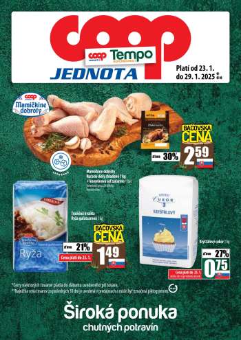 Leták COOP Jednota - 23.1.2025 - 29.1.2025.
