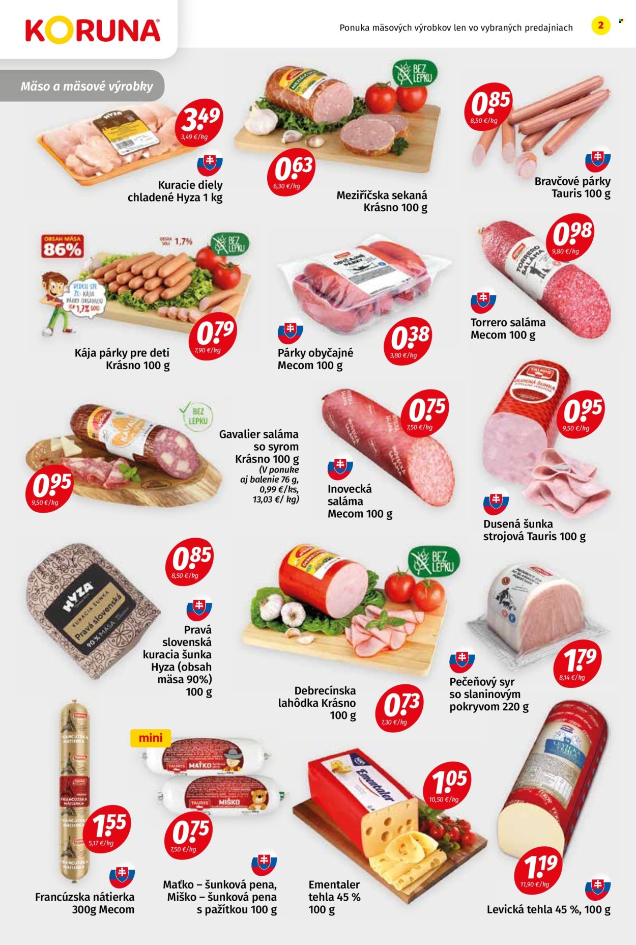 Leták Potraviny KORUNA - 24.1.2025 - 5.2.2025. Strana 2