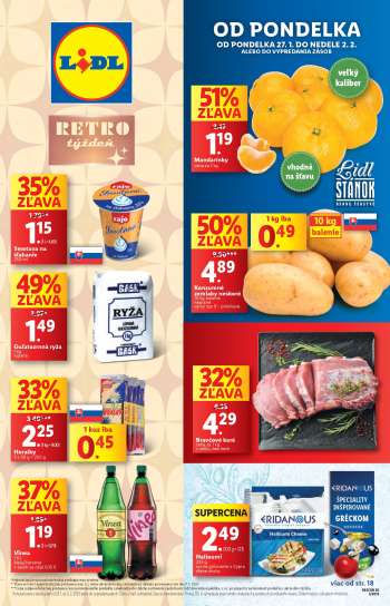 Leták Lidl - 27.1.2025 - 2.2.2025.