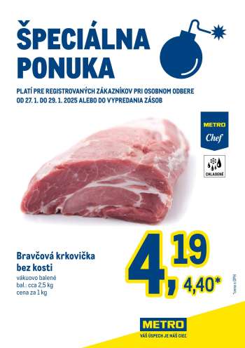 Leták Metro - 27.1.2025 - 29.1.2025.