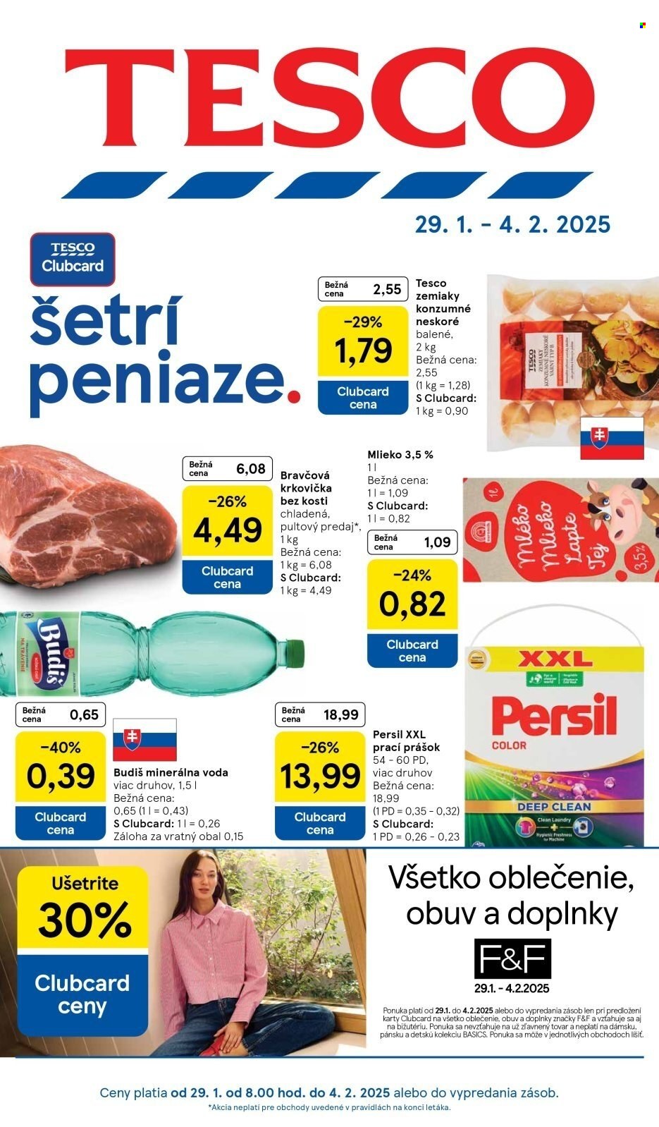 Leták TESCO - 29.1.2025 - 4.2.2025. Strana 1