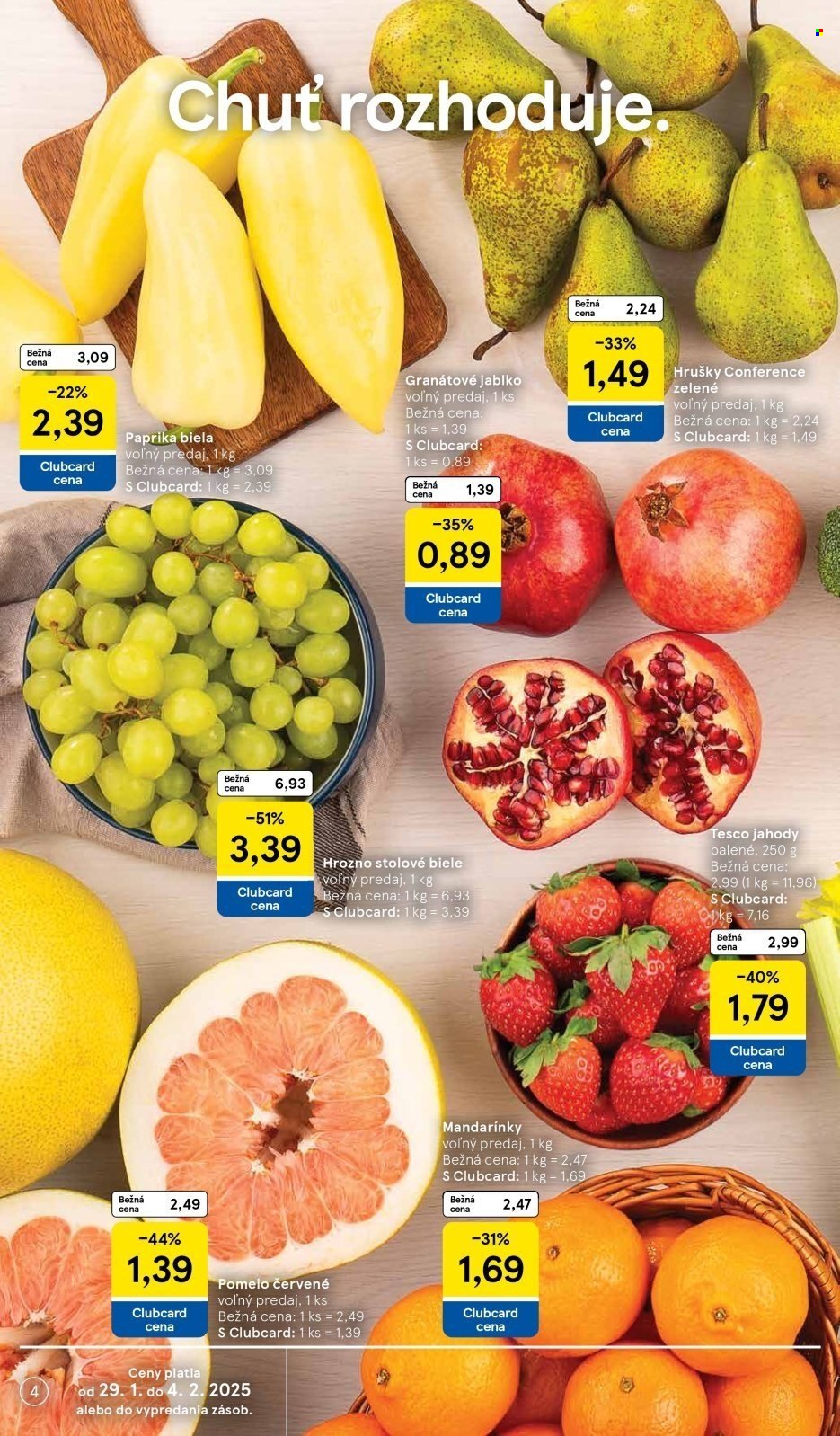 Leták TESCO - 29.1.2025 - 4.2.2025. Strana 4