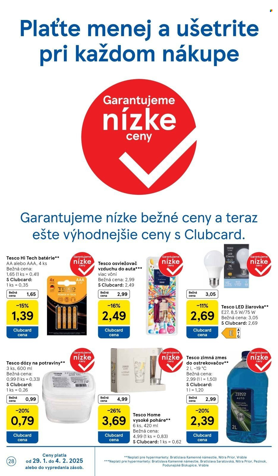 Leták TESCO - 29.1.2025 - 4.2.2025. Strana 28