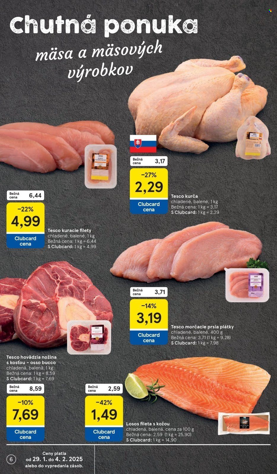 Leták TESCO supermarket - 29.1.2025 - 4.2.2025. Strana 6