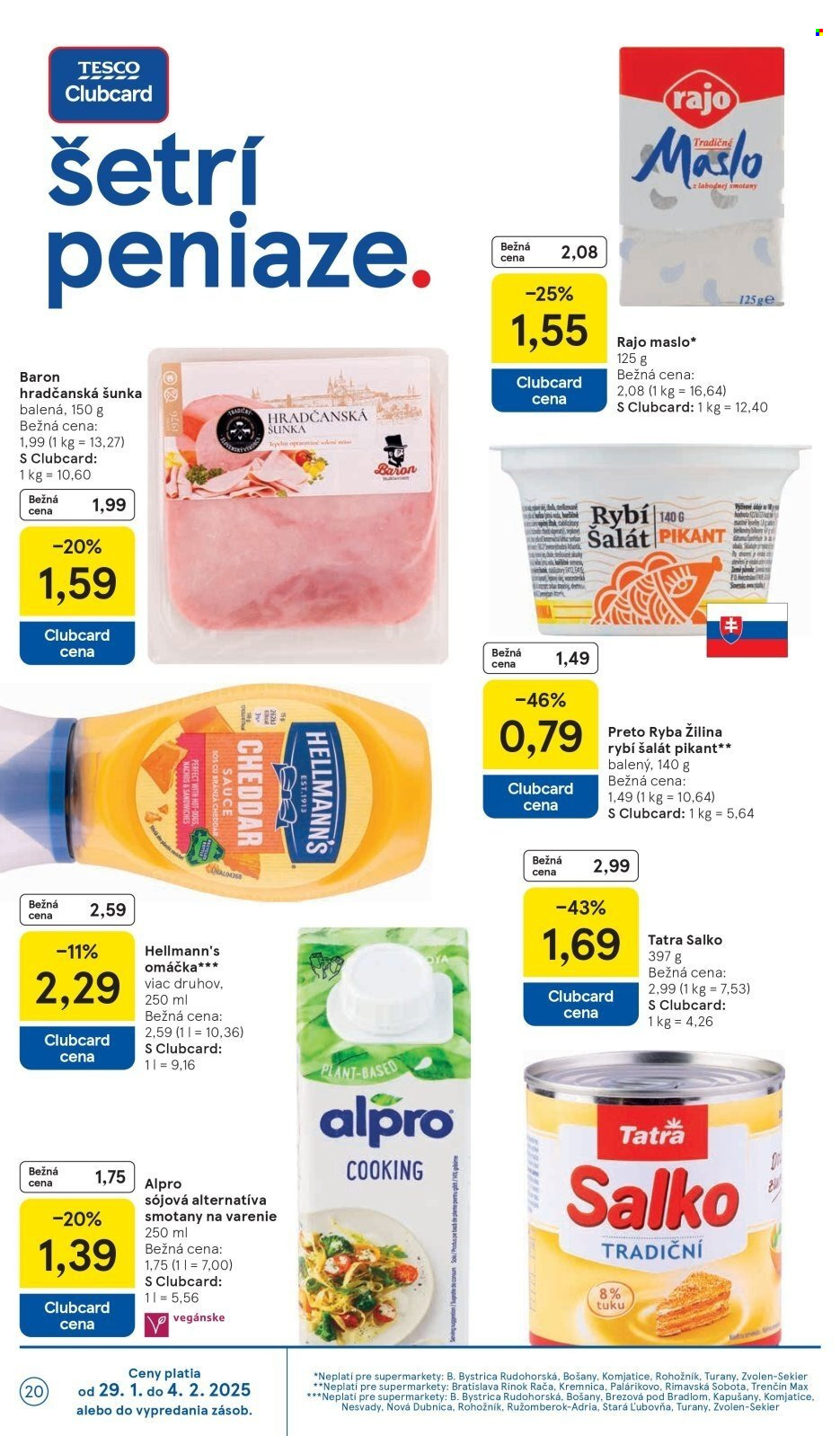 Leták TESCO supermarket - 29.1.2025 - 4.2.2025. Strana 20