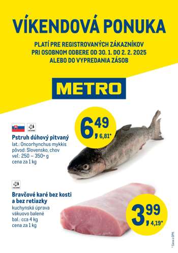 Leták Metro - 30.1.2025 - 2.2.2025.