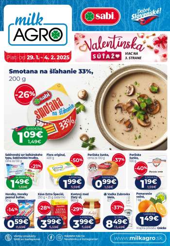 Leták Milk AGRO - 29.1.2025 - 4.2.2025.