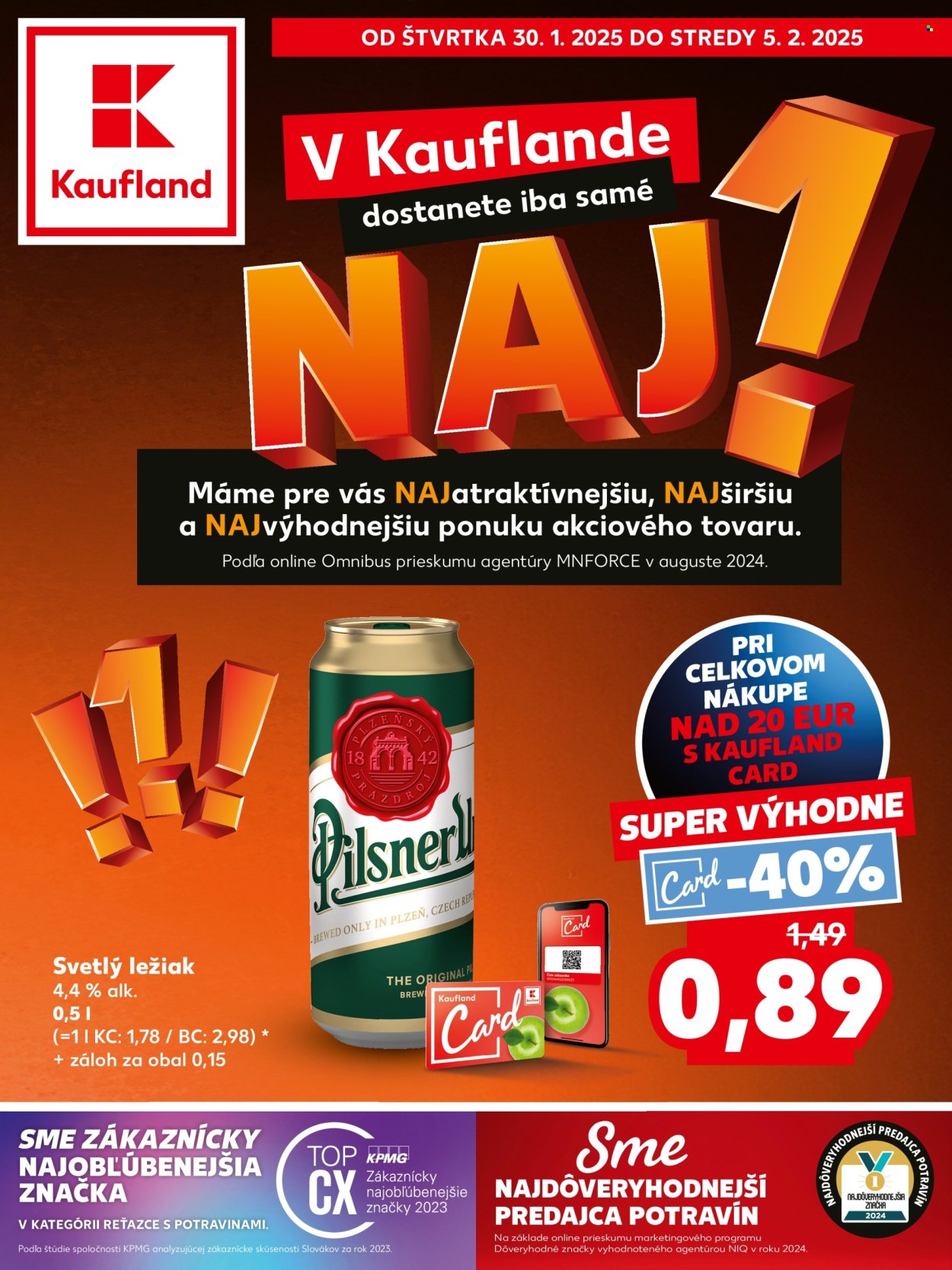 Leták Kaufland - 30.1.2025 - 5.2.2025. Strana 1