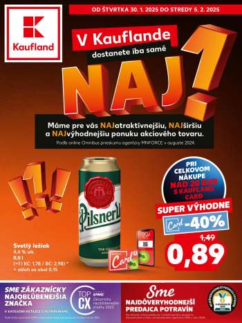 Leták Kaufland - 30.1.2025 - 5.2.2025.