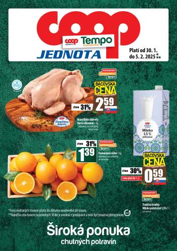 Leták COOP Jednota - 30.1.2025 - 5.2.2025.